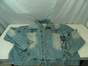 lot 54 image: New Mens Brooklyn Cloth Distressed Jean Jacket