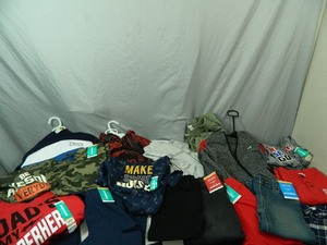 lot 55 image: Huge Lot of 24 Pieces of New Boys Clothing