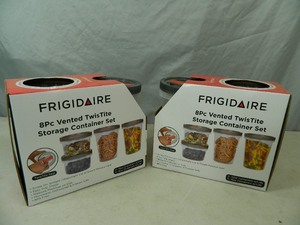 lot 58 image: 2 New Frigidaire 8 Pc Food Storage Sets