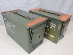 lot 62 image: Pair of 50 Cal. US Military Ammo Cans
