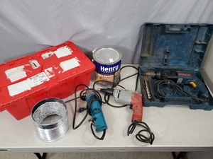 lot 119 image: Bosch Hammer Drill, Powers Tools, Etc