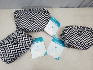 lot 130 image: 3 New TrekGear Packable Travel Bags