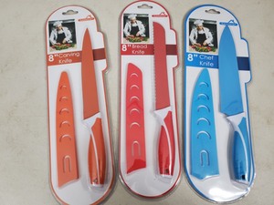 lot 135 image: 3 New Coated Kitchen Knives