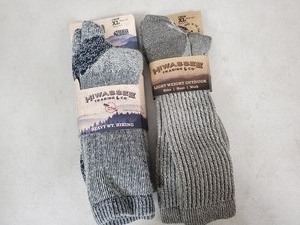 lot 147 image: 2 New Pairs Hiwassee Wool Socks