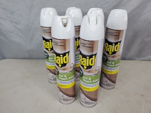 lot 175 image: 6 New Cans of Raid Ant and Roach Killer