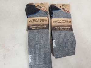 lot 176 image: 2 New Pair of Merino Wool Crew Socks