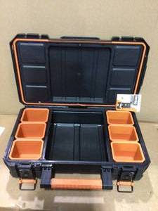 22 in. Pro Organizer, Black by RIDGID&nbsp&nbspCustomer Returns Open Box See Pictures