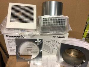 WhisperWall 70 CFM Wall Exhaust Bath Fan, ENERGY STAR by Panasonic&nbsp&nbspCustomer Returns Open Box See Pictures