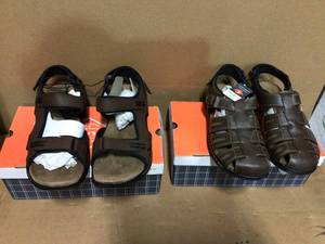 Lot of 2 Pairs of Sandals size 11 not used Customer Returns Open Box See Pictures
