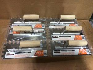 12 in. x 12 in. U-Notch Trowel by RIDGID  ( 6 )&nbsp&nbspCustomer Returns Open Box See Pictures