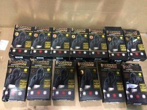 Lot of 13 - LargeXL Black Hand Protector Gloves by COPPER FIT GUARDWELL Customer Returns Open Box See Pictures