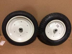 Marathon Flat Free Wheel Tire for Wheelbarrow Replacement 14 12 Inch Universal&nbsp&nbspCustomer Returns Open Box See Pictures