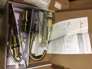 Positano 8 in. Widespread 2-Handle Bathroom Faucet in Matte Gold by Avanity&nbsp&nbspCustomer Returns Open Box See Pictures