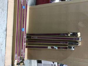 Mix and Match 72 in. L to 144 in. L Telescoping 1 in. Single Curtain Rod Kit in Oil Rubbed Bronze&nbspCustomer Returns Open Box See Pictures