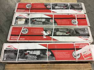 Lot of 3 40 in. Tow-Behind Spike Aerator by Brinly-Hardy&nbsp&nbspCustomer Returns Open Box See Pictures