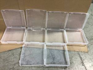 Portable Scrapbook Case for 12 in. x 12 in. Paper in Clear (5-Pack) by IRIS&nbsp&nbspCustomer Returns Open Box See Pictures