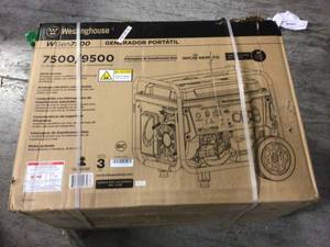Westinghouse WGen7500 9,5007,500 Watt Gas Powered Portable Generator with Remote Start and Transfer Switch Outlet for Home Backup