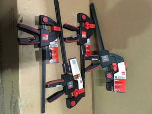Lot of 3 12 in. Capacity X-Large Trigger Clamp with 3-58 in. Throat Depth and 600 lbs. Clamping Force by BESSEY Customer Returns See Pictures