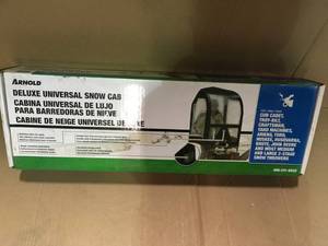Arnold Universal Snow Cab Attachment for Most Two and Three Stage Snow Blowers Customer Returns See Pictures