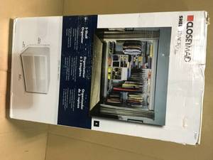 15 in. H x 24 in. W x 14 in. D White Wood Look 2-Cube Storage Organizer by ClosetMaid Customer Returns See Pictures