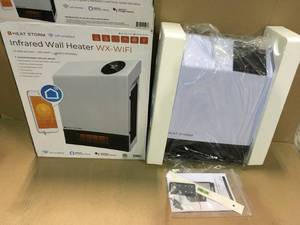 1,000-Watt Wi-Fi Smart Heater Deluxe Indoor Wall Mount Infrared Heater by Heat Storm Customer Returns See Pictures