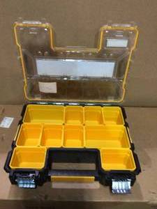 10-Compartment Deep Pro Small Parts Organizer by DEWALT&nbsp&nbspCustomer Returns Open Box See Pictures