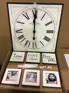 32 in. x 20 in. Love White Frame Gallery Set by FirsTime&nbsp&nbspCustomer Returns Open Box See Pictures