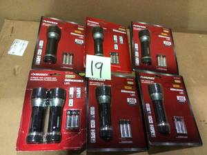 Lot of assorted Husky Flashlights Customer Returns Open Box See Pictures