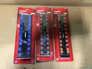 Husky 14 in. Drive Magnetic Socket Rail&nbsp&nbspCustomer Returns Open Box See Pictures