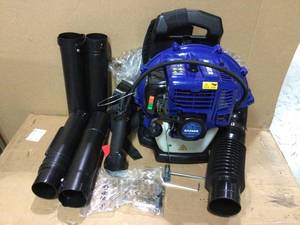Super-Duty 190 MPH 550 CFM 43 cc Gas Full Crank 2-Cycle Back Pack Leaf Blower by BADGER&nbsp&nbspCustomer Returns Open Box See Pictures