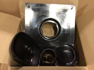 Roof Vent Kit, Bath and Dryer in Black&nbsp&nbspCustomer Returns Open Box See Pictures