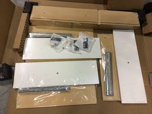 24 W. x 8 H. x 14 D. White Drawer 3-Pack&nbsp&nbspCustomer Returns Open Box See Pictures