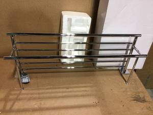 Elevate 26 in. Towel Rack in Chrome by Gatco&nbsp&nbspCustomer Returns Open Box See Pictures