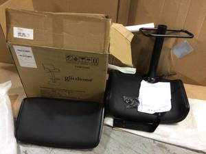 Mid-century Modern Black Adjustable Height Swivel Bar Stool&nbsp&nbspCustomer Returns Open Box See Pictures