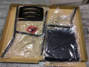 Industrial BlackBlack Desk Writing Chair by Humble Crew&nbsp&nbspCustomer Returns Open Box See Pictures