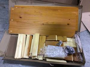 Pine Mobile File Cabinet by Adeptus&nbsp&nbspCustomer Returns Open Box See Pictures