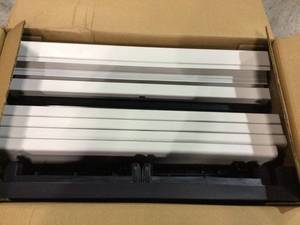 35 in. W 4 Shelf Plastic Multi-Purpose Cabinet in Gray by HDX&nbsp&nbspCustomer Returns Open Box See Pictures