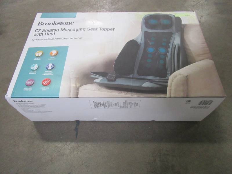 Brookstone c7 shiatsu massaging best sale seat topper with heat