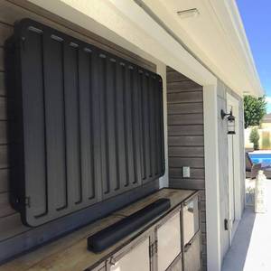 lot 300 image: Storm Shell Outdoor TV Hard Cover Weatherproof Protection 55-65 in. Television Mounting Bracket Included, SS-65