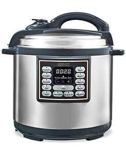 lot 828 image: Crux 8-Qt. 10-In-1 Programmable Multi-Cooker, M-80B30BG.