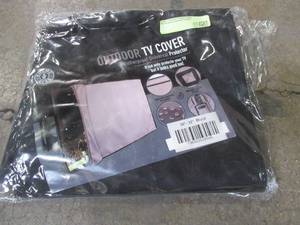 lot 816 image: Khomom Gear Outdoor TV Cover Panther Series Weatherproof Universal Protector for 30 in. to 32 in. LCD, LED, Plasma Television Sets.