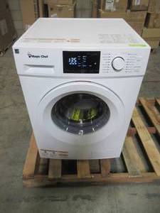 lot 316 image: Magic Chef 24 in. 2.7 cu. ft. Front Load Compact Washer in White MCSFLW27W