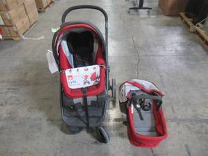 lot 318 image: GB Lyfe Travel System in Merlot - Car Seat & Stroller 10AX1G-MLT2U