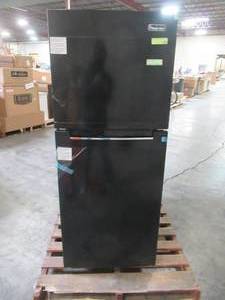 lot 328 image: Magic Chef 10.1 cu. ft. Top Freezer Refrigerator in Black HMDR1000BE