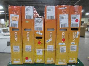 lot 50 image: UNTOUCHED Wholesale Pallet of 40 50 & 55 Smart Ultra HD TVs - $ 4,152.32 RETAIL VALUE