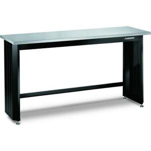 lot 110 image: Husky Work Benches 6 ft. Stainless Steel Top Workbench 72WB01SS-THD - USED IN WAREHOUSE - SCRATCH AND DENT.
