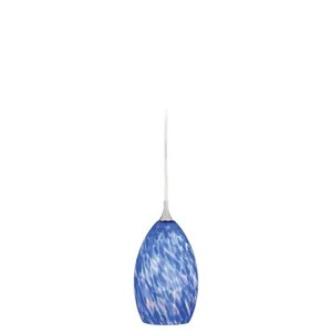 lot 414 image: Cascadia Milano Satin Nickel Tinted Glass Bell Pendant Light PD57112SN