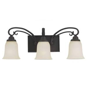 lot 426 image: Sea Gull Lighting Del Prato 3-Light Chestnut Bronze Vanity Fixture, 44123-820