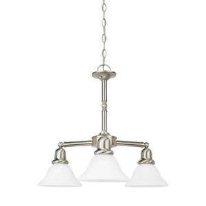 lot 429 image: Sea Gull Lighting Sussex 3-Light Brushed Nickel 1-Tier Chandelier, 39061BLE-962