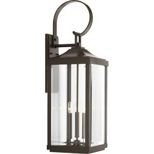 lot 441 image: Progress Lighting Gibbes Street Collection Three-Light Large Wall-Lantern, P560023-020